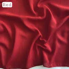 glossy georgette - red