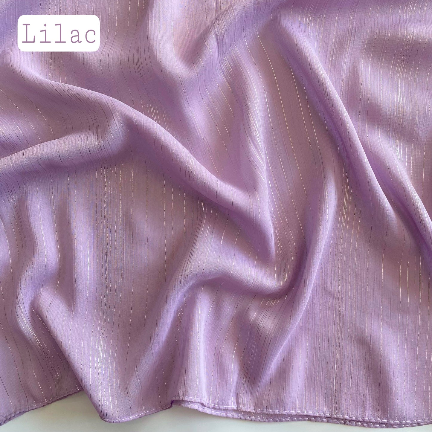 glossy georgette - lilac