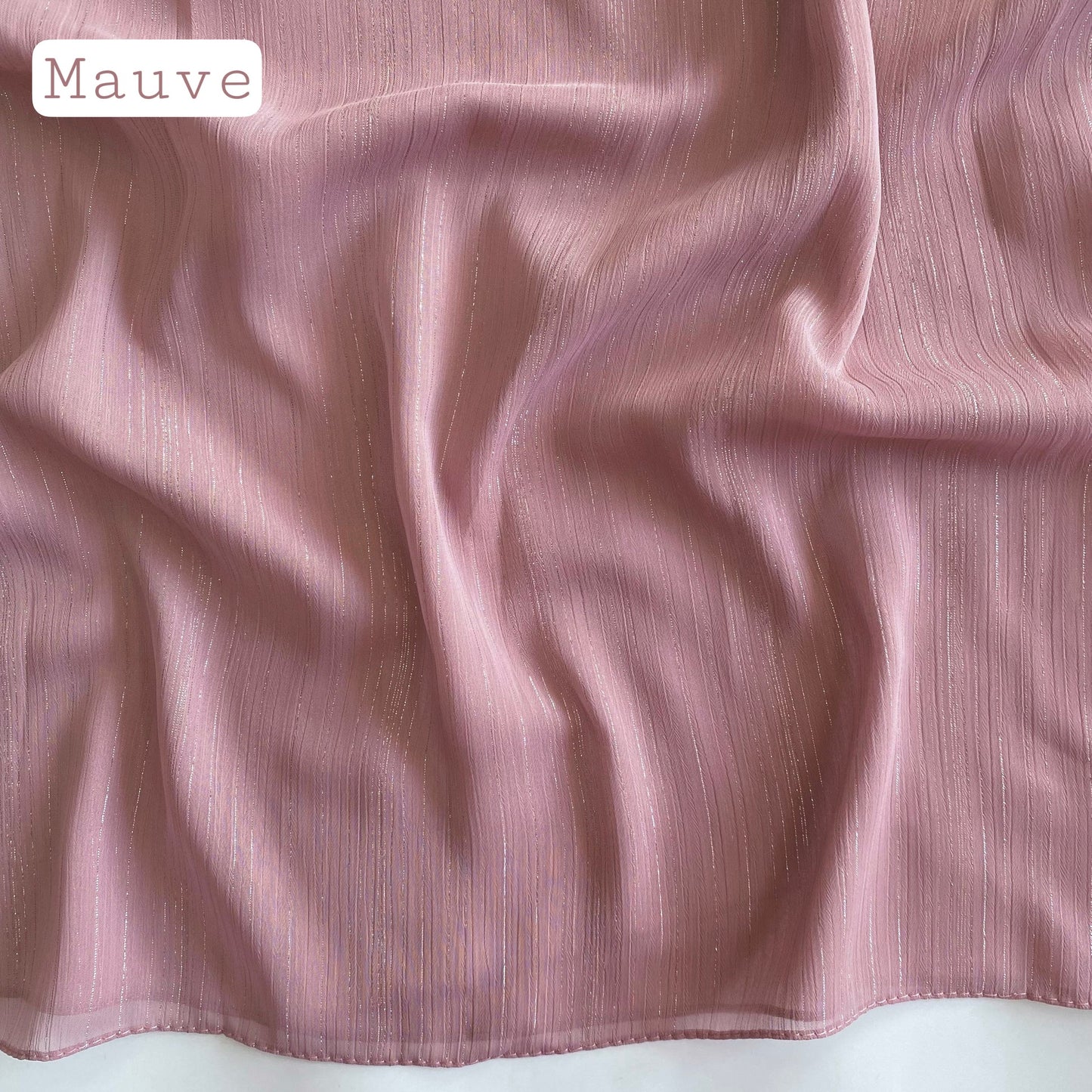 glossy georgette - mauve