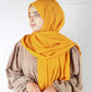 Plain Georgette Mustard