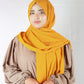 Plain Georgette Mustard