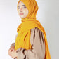 Plain Georgette Mustard