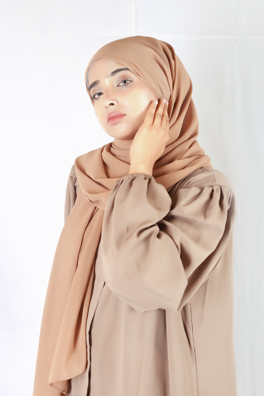 Plain Georgette Beige