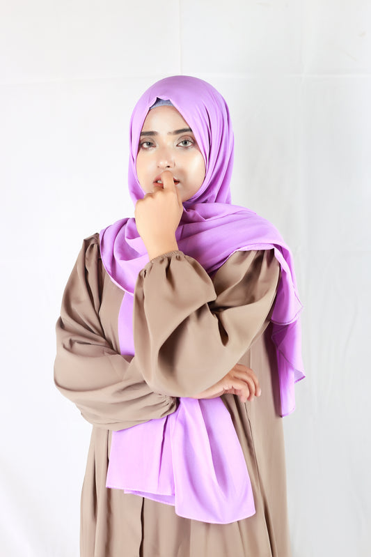 Plain Georgette Lavender