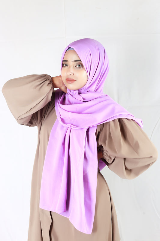 Plain Georgette Lavender