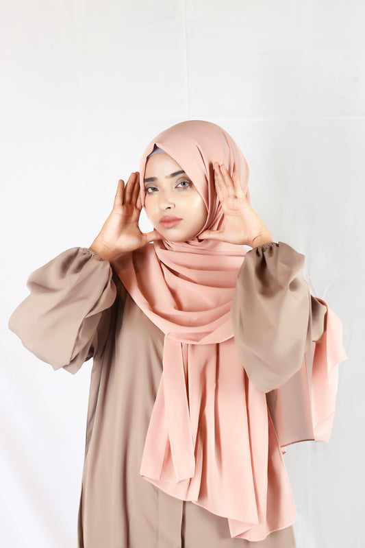 Plain Georgette Blush