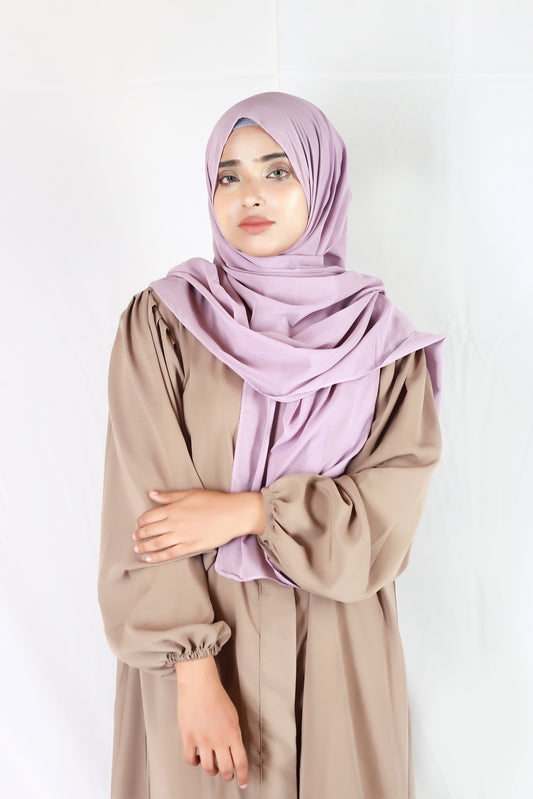 Plain Georgette Mauve