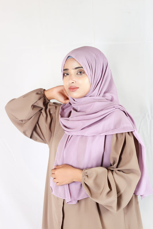 Plain Georgette Mauve