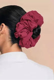 VOLUMIZING GEORGETTE SCRUNCHIE - BRICK RED