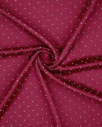 DOTED STONE SILK - MAROON