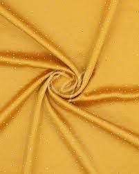 DOTED STONE SILK - MUSTARD