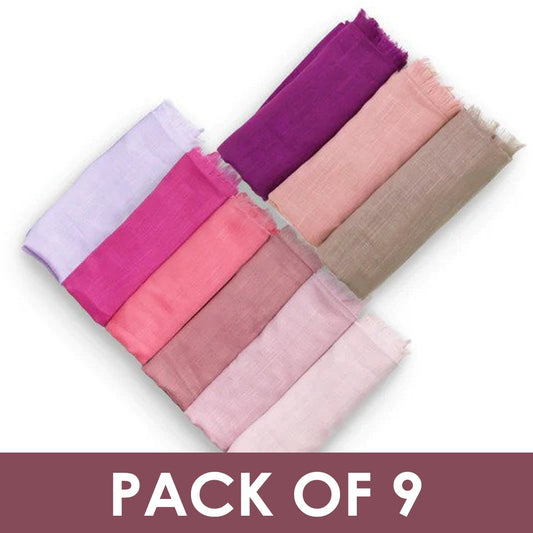 TURKISH HIJAB BUNDLES-PACK OF 9