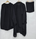 JILBAB NIQAB & SKIRT (3 PIECE)-BLACK