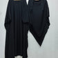 COMFY ABAYAS (KHIMAR +ABAYA) - BLACK