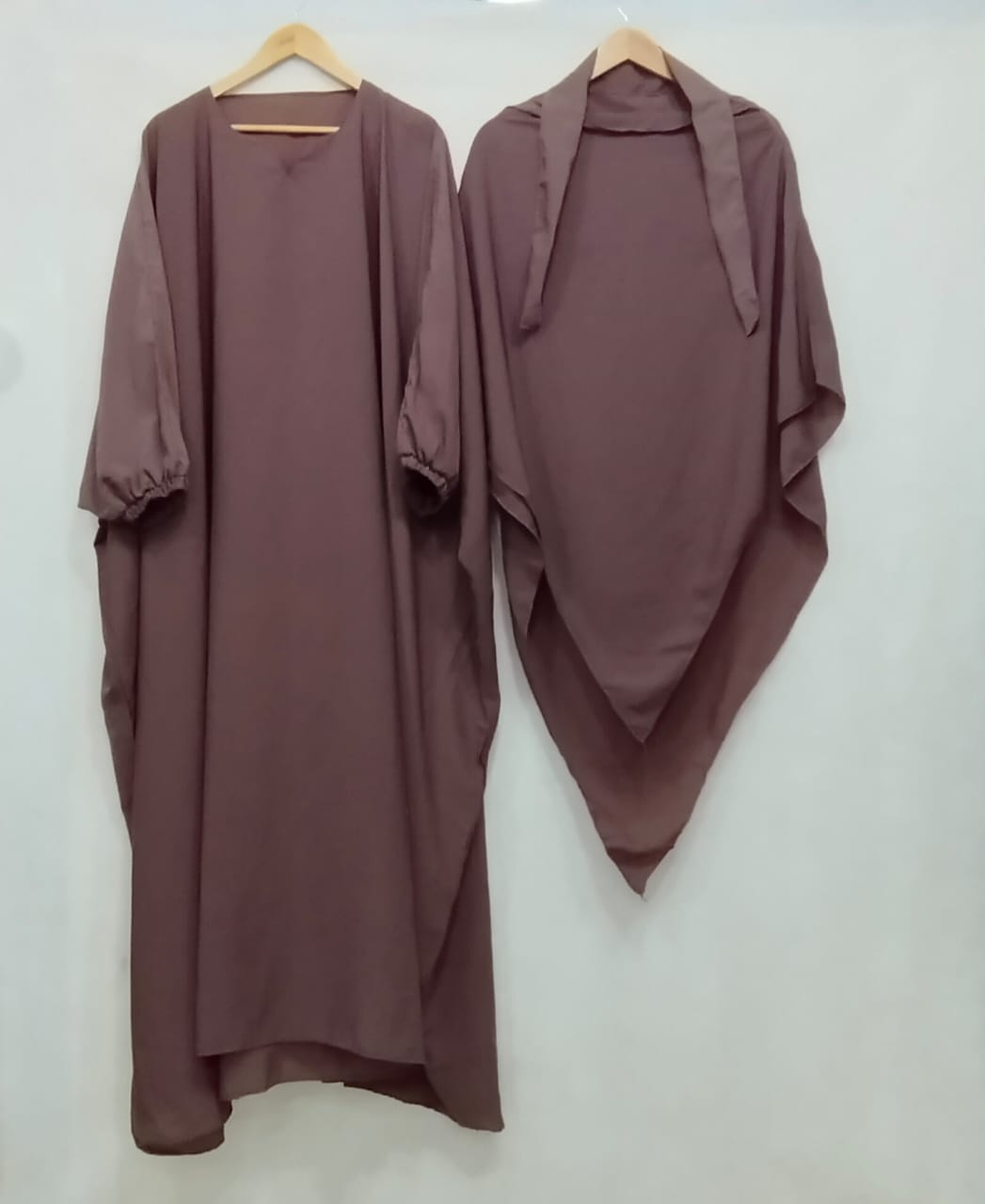 COMFY ABAYAS (KHIMAR + ABAYA)  - T PINK