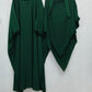 COMFY ABAYAS (KHIMAR +ABAYA) - GREEN