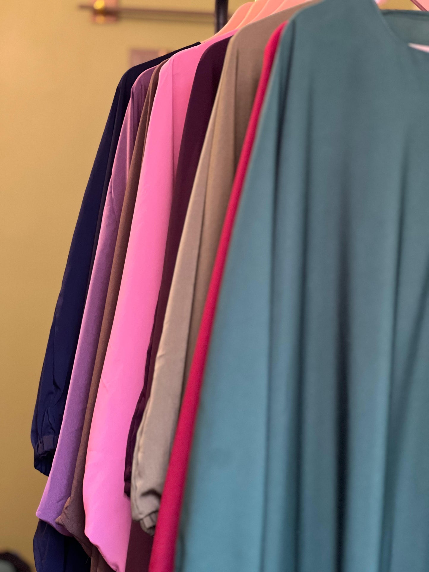 COMFY ABAYAS (KHIMAR + ABAYA)  - HOT PINK