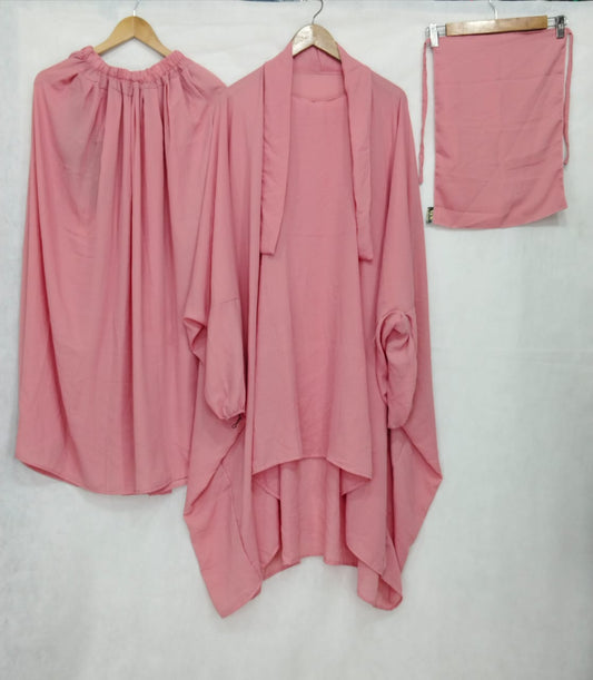 JILBAB NIQAB & SKIRT (3 PIECE) - TPINK