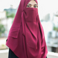 Instant Double Loop Hijab With Niqab