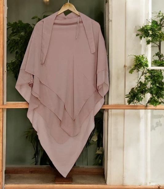 Khimmar (3 Layer) - PINK